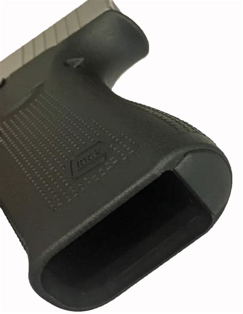 Chambered in 9x19 the G43X MOS features slide cuts designed for specific micro-optics and the GLOCK Slim Mounting Rail for mounting accessories. . Glock 43x extended grip plug